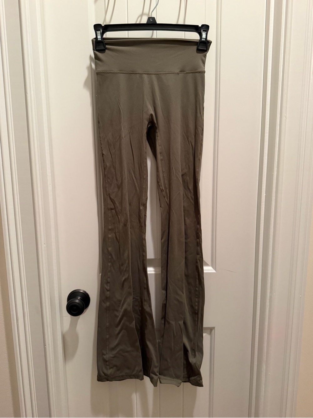 AS Revival High-Rise Flared Leg Pants in Olive